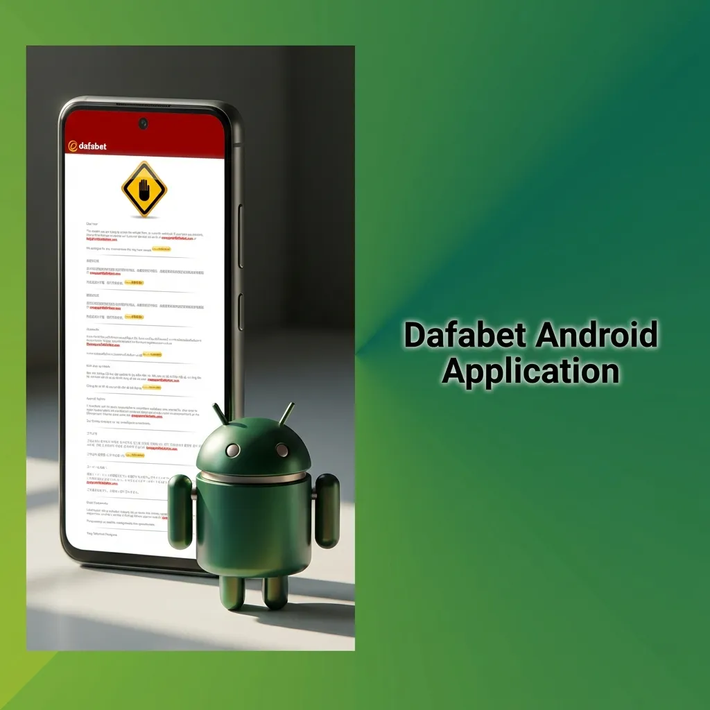 Dafabet Android app icon showing mobile betting and casino gaming interface on smartphone screen