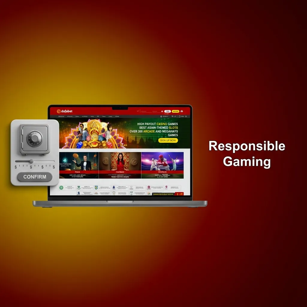 Dafabet responsible gaming page showing deposit limits, self-exclusion tools, and support resources for safe play
