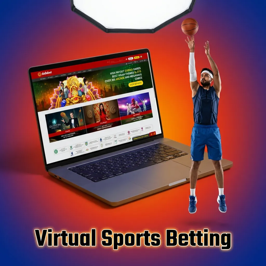 Virtual sports betting interface showing simulated football, horse racing, greyhound racing, and motor sports events